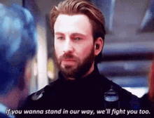 Infinity War Steve Rogers GIF - Infinity War Steve Rogers Stand In Our Way GIFs