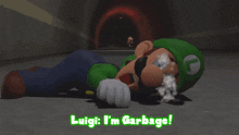 Smg4 Luigi GIF - Smg4 Luigi Im Garbage GIFs
