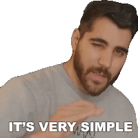 Its Very Simple Rudy Ayoub Sticker - Its Very Simple Rudy Ayoub Its Very Easy Stickers