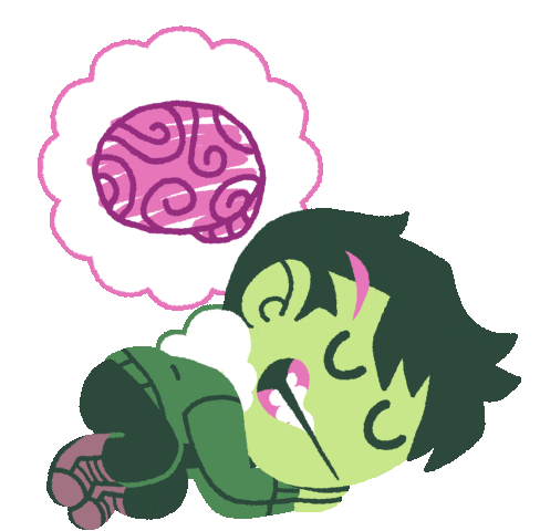 Zombie Brain Sticker - Zombie Brain Brian Stickers