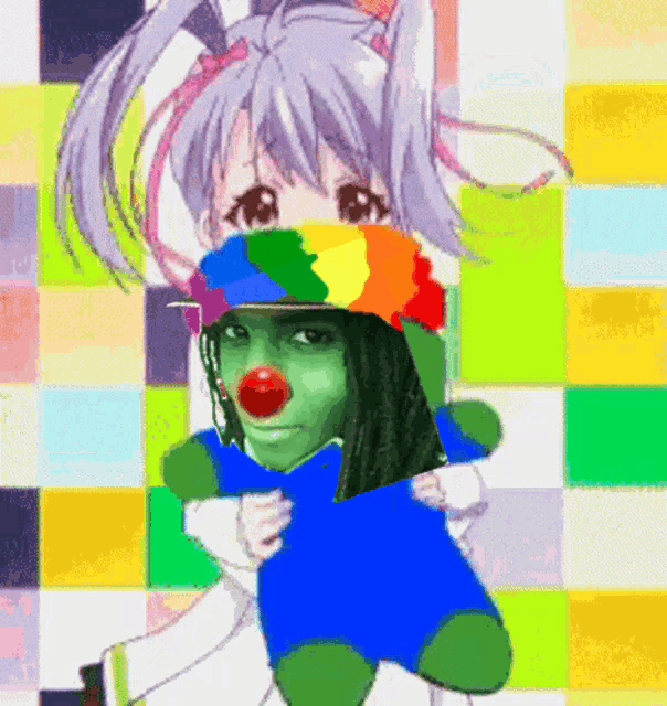 Pretty clown anime girl | Female anime, Anime child, Cute monsters