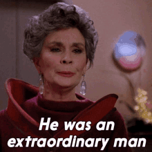 He Was An Extraodinary Man Norah Satie GIF - He Was An Extraodinary Man Norah Satie Star Trek GIFs