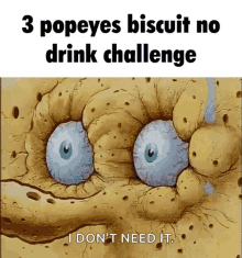 Popeyes Biscuit Spongebob GIF - Popeyes Biscuit Spongebob Challenge GIFs