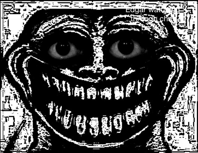 Glitched Troll Scary Face