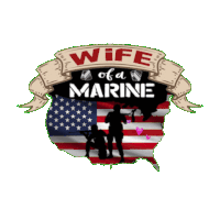 a poster that says wife of a marine on it