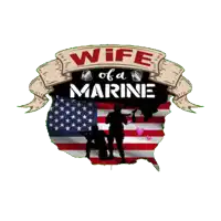 a poster that says wife of a marine on it