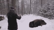 Terrifying Lullaby GIF - Snow Bears People GIFs