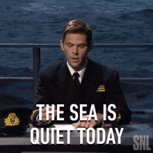 The Sea Is Quiet Today Saturday Night Live GIF - The Sea Is Quiet Today Saturday Night Live Its Quiet GIFs