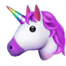 unicorn rainbow horn emoji