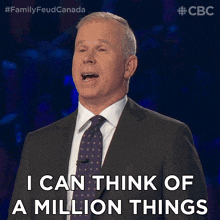 I Can Think Of A Million Things Gerry Dee GIF - I Can Think Of A Million Things Gerry Dee Family Feud Canada GIFs