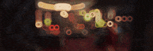 a blurred image of a sign that says ' a ' on it