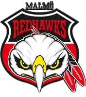 a logo for the malmo redhawks shows an eagle