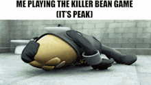 Killer Bean Dies Of Cringe GIF