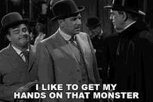 I Like To Get My Hands On The Monster Lou Costello GIF - I Like To Get My Hands On The Monster Lou Costello Tubby GIFs