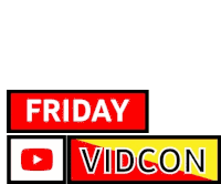 Friday Vidcon Tech Sticker - Friday Vidcon Tech Conference Stickers