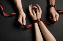 Hand Tie Red GIF - Hand Tie Red GIFs