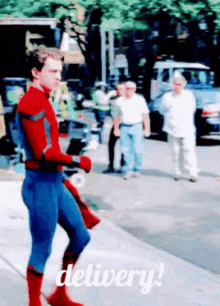 Delivery Spider Man GIF - Delivery Spider Man Tom Holland GIFs