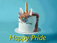 Happy Pride Unicorn GIF - Happy Pride Unicorn Cake GIFs
