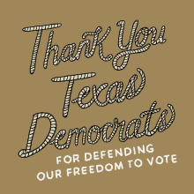 Thank You Texas Democrats Thanks Texas Dems GIF - Thank You Texas Democrats Thanks Texas Dems Texas Democrats GIFs