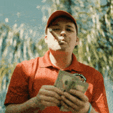 Bucky Long Trunks Flex GIF - Bucky Long Trunks Flex Counting Money GIFs