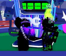 a screenshot of a video game with a person named superbroggy
