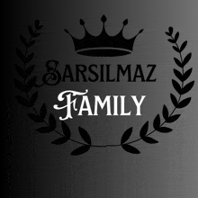 a logo for the sarsılmaz family with a crown and leaves