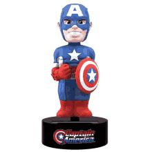 Bobblehead Captain America GIF - Bobblehead Captain America GIFs
