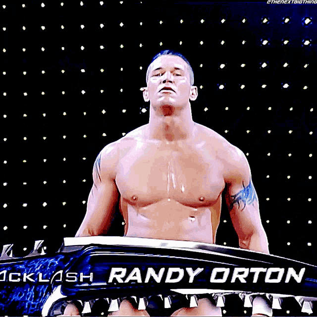 Wrestler Randy Orton Poses on Turnbuckle Editorial Image - Image of randy,  arms: 53525475