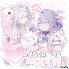 a picture of a girl with the name castorice dexen on it