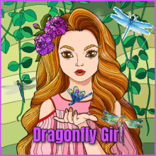 Dragonfly Girl Dragonflies GIF - Dragonfly Girl Dragonflies Girl GIFs
