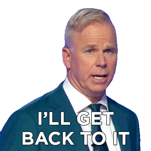 Ill Get Back To It Gerry Dee Sticker - Ill Get Back To It Gerry Dee Family Feud Canada Stickers