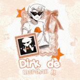 a picture of dirk de marshal with a picture of him