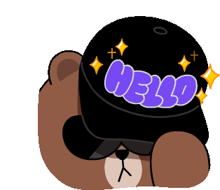 Hello Brown Bear Sticker - Hello Brown Bear Mocha Bear Stickers