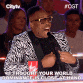 I Thought Your World Dominance Is Close At Hand Kardinal Offishall GIF - I Thought Your World Dominance Is Close At Hand Kardinal Offishall Canada'S Got Talent GIFs
