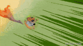 a cartoon of a woman flying through a maze with gifrun.com in the corner