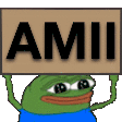 Agjh Amii Sticker - Agjh Amii Pepe The Frog Stickers