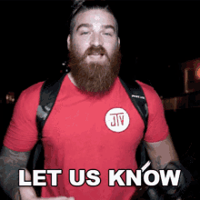 Let Us Know Jake The Viking GIF - Let Us Know Jake The Viking Tell Us GIFs