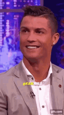 Ronaldo Smile GIF - Find & Share on GIPHY