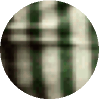 a close up of a green and white plaid pattern in a circle