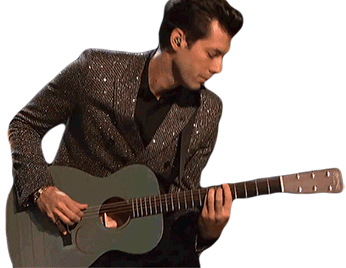Playing Guitar Mark Ronson Sticker - Playing Guitar Mark Ronson Nothing Breaks Like A Heart Song Stickers