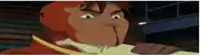 a cartoon character with blood running from his nose