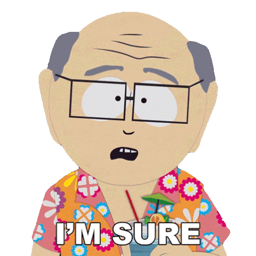 I'M Sure Herbert Garrison Sticker - I'M Sure Herbert Garrison South Park Spring Break Stickers