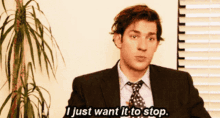 I Just Want It To Stop The Office GIF - I Just Want It To Stop The Office Jim Halpert GIFs