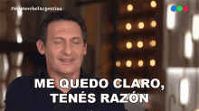 Me Quedo Claro Tenés Razón Paulo Kablan GIF - Me Quedo Claro Tenés Razón Paulo Kablan Masterchef Argentina GIFs