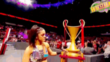 Bayley Check Out GIF - Bayley Check Out Entrance GIFs