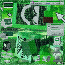 a computer screen with a virus installed message