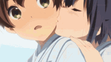 Kiss On The Cheek Anime GIFs | Tenor