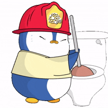 toilet penguin