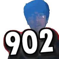 a man with glasses and the number 902 on his chest