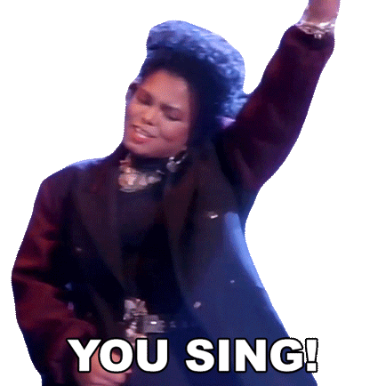 You Sing Janet Jackson Sticker - You Sing Janet Jackson Control Song Stickers